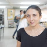 Zohre Kurt in the FSU Panama Chemistry Lab