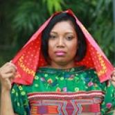 Eugenia Millender in traditional Guna clothing