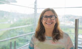 Mirella Martínez in the FSU sea in the Panama Campus