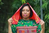 Eugenia Millender in traditional Guna clothing